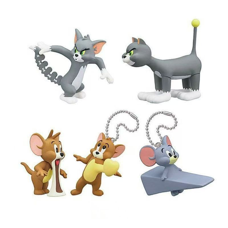 Набор из 5 предметов, свободные товары, классическая анимация, Том и Джерри, украшения-куклы, игрушечные украшения