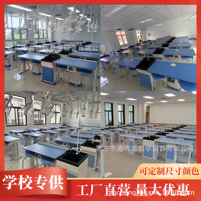 New Senior high school Cast Aluminum Laboratory Table for Primary School Science Experiment Table PP Instrument Cabinet Medicine Cabinet