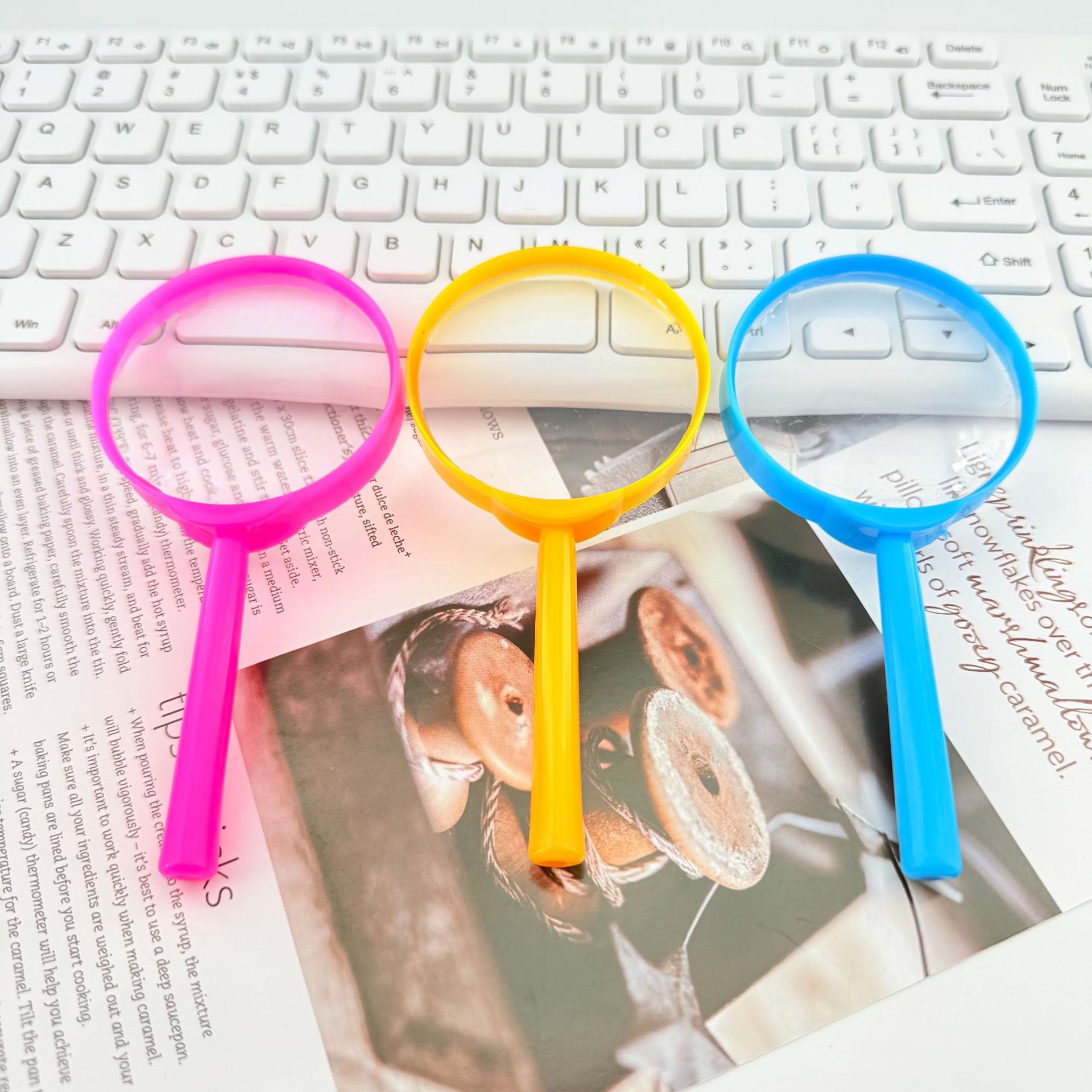 Plastic 60 Acrylic HD Color Children Observation Handheld Science and Education Outdoor Exploration Educational Toys Magnifier