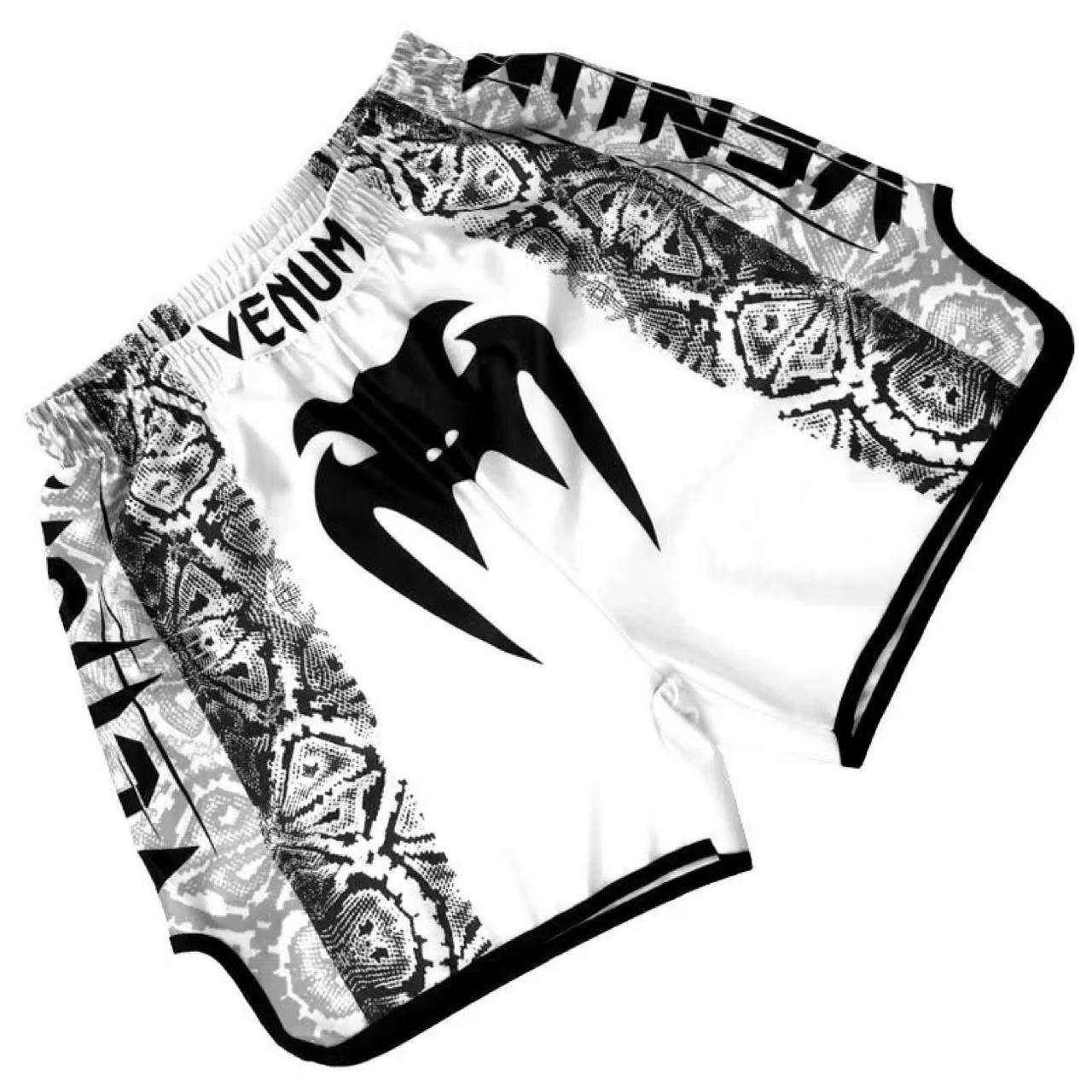 Muay Thai Shorts Venom Boxing Sanda Training Clothes Sweat-Absorbent and Sweat-Wicking Quick-Drying Fighting Sanda Sports Pants with Printing