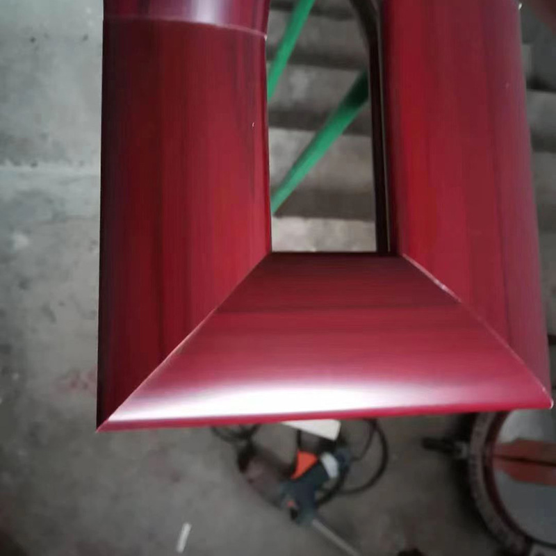 Factory PVC stair handrail round horseshoe-shaped polymer stair handrail guardrail indoor home iron handrail