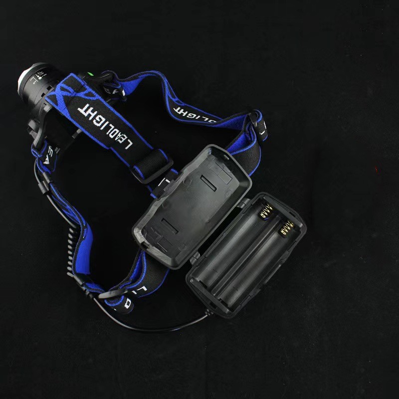 Wholesale LED long-shot headlight T6 super bright USB rechargeable waterproof outdoor fishing camping headset flashlight