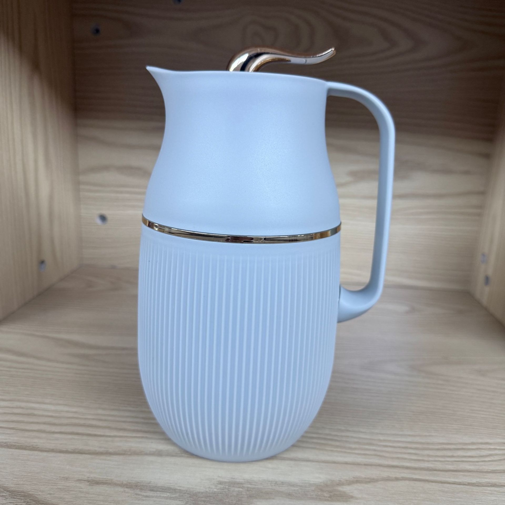 Modern Light Luxury Style Household Hot Water Kettle Push-Type Glass Liner Office Hot Water Bottle Durable Large-Capacity Coffee Pot