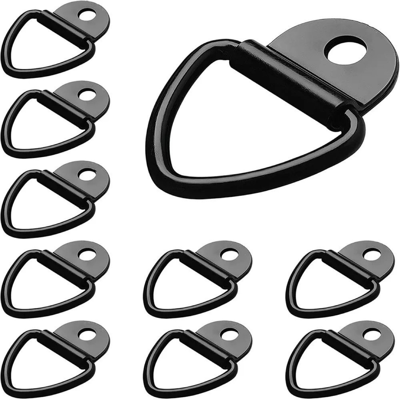 Кросс-браузерные популярные V-образные треугольные D-образные кольца для веревки, лежачие кольца, напольные крючки, фиксирующие кольца для груза, аксессуары для прицепов