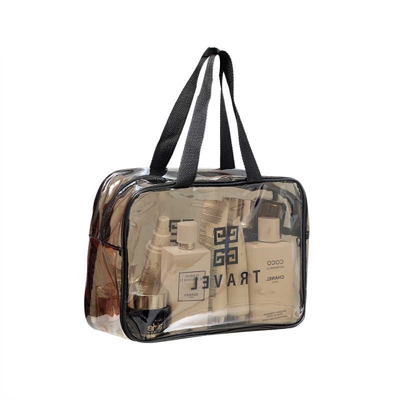 New PVC Transparent Toiletry Bag Waterproof Cosmetic Bag Portable Portable Toiletry Cosmetic Bag