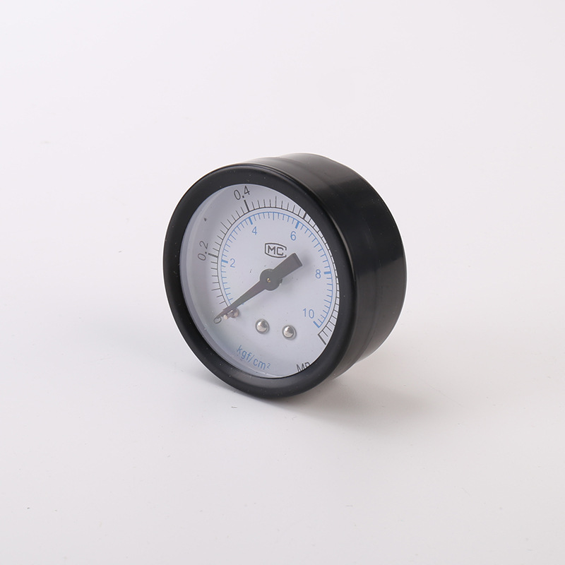 Y50 Axial Pressure Gauge Standard Copper Joint Pressure Regulation 0-1Mpa Edgeless Temperature-Resistant and Shock-Resistant Air Source Pneumatic Pressure Gauge
