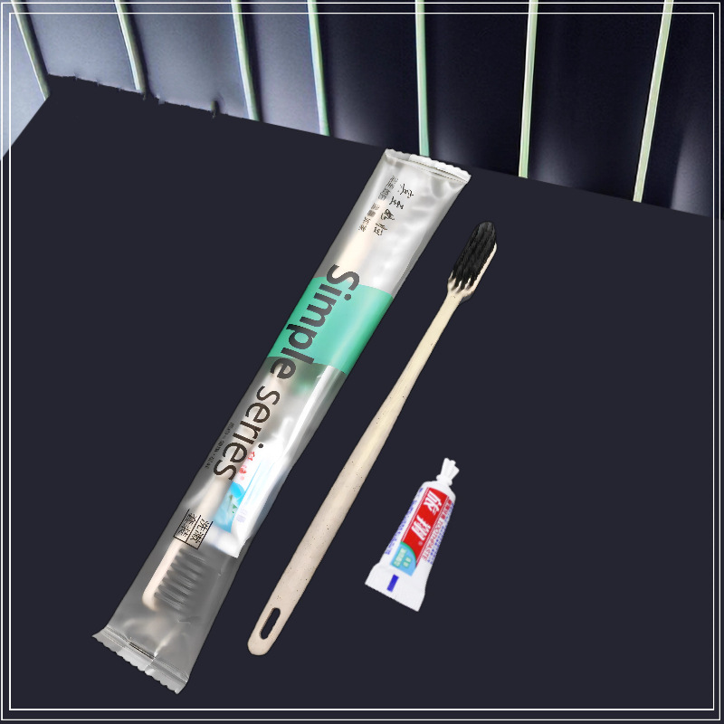 Disposable Toothbrush Soft Hair Separate Packaging Belt Toothpaste Hotel Homestay Hotel Two-in-One suit Toiletries