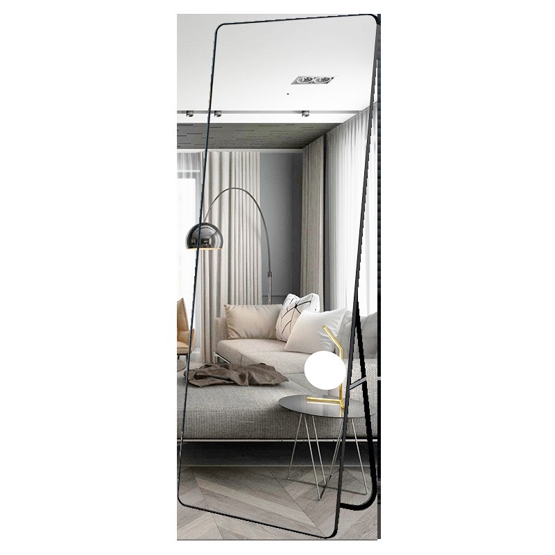Full-Length Dressing Mirror, Floor-Standing Mirror, Home Wall-Mounted Fitting Mirror, Girls' Bedroom, Three-Dimensional Mirror, Wall-Mounted Trendy Mirror