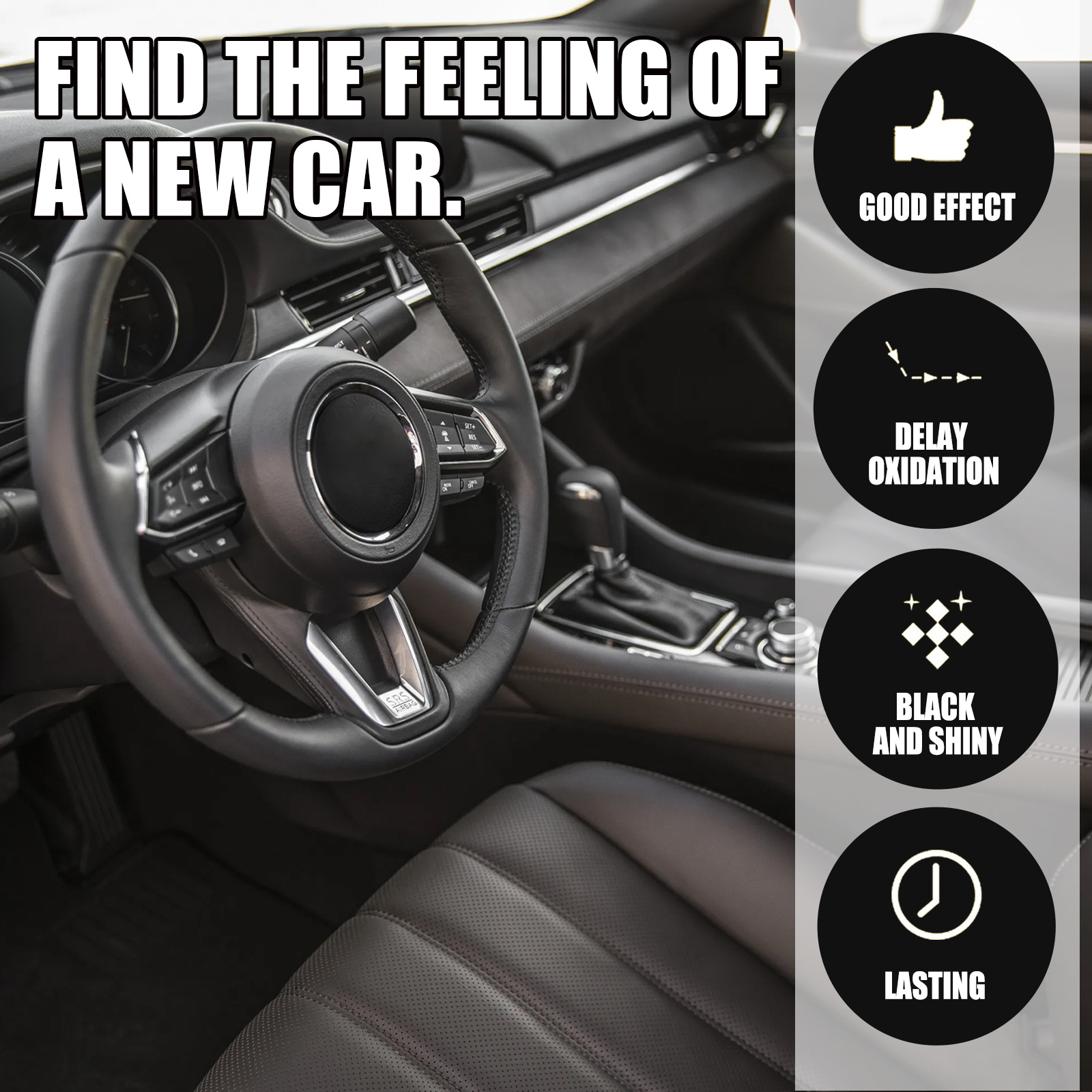 Rayhong Car Plastic Renovation Crystal Plating Liquid Dashboard Interior Cleaning, Decontamination, Dustproof Renovation, Brightening Coating