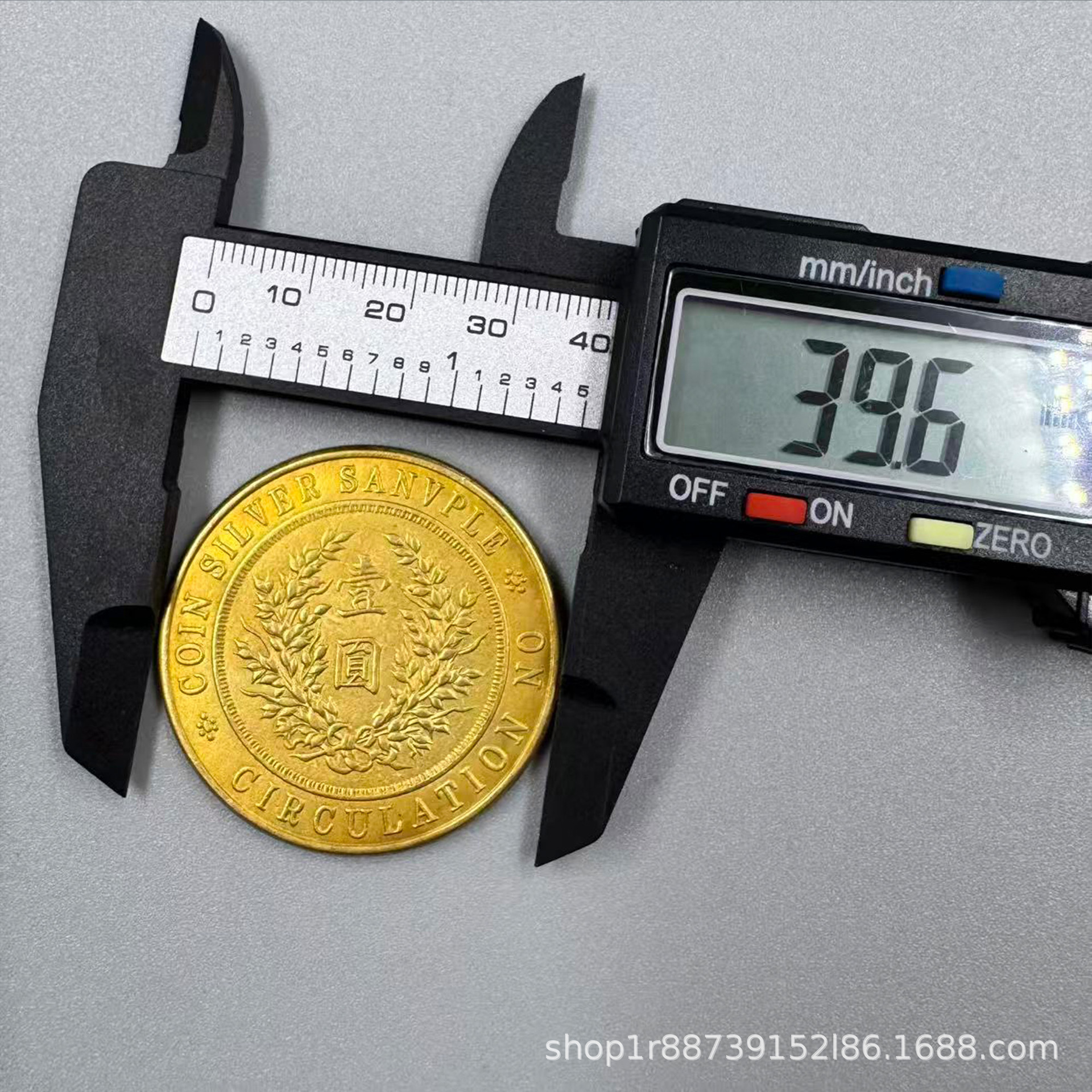 Antique Imitation Gold and Silver Coins, Qing Dynasty Gold and Silver Coins, Replica Yuan Daitou Longyang Copper Gilt Gold Coins, Wholesale Handicraft Gold Coins