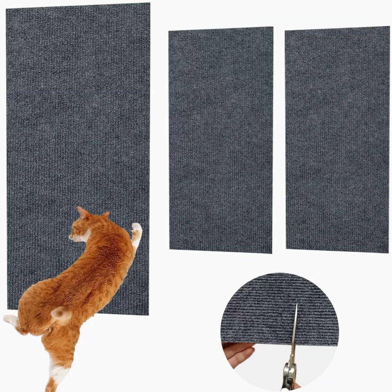 Cat Scratch Pad Casual Clipping and Sticking Wear-resistant Scrap-resistant Multi-functional Wall Sticker for Catty Stickers Cat Climbing Cat Scratch Board