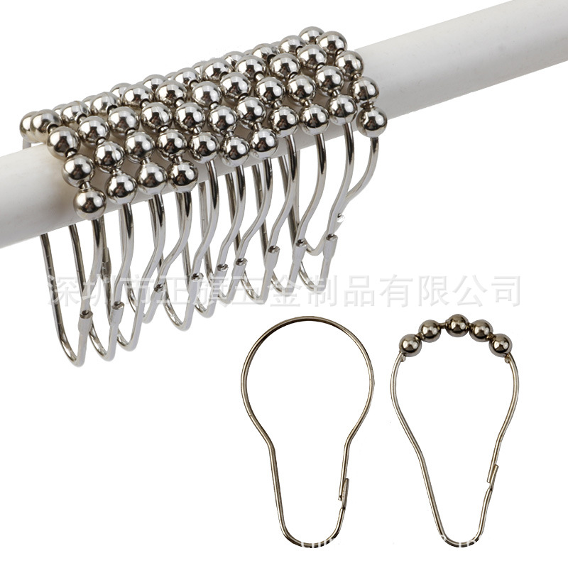 Металлический крючок для душевой занавески в форме тыквы, из нержавеющей стали, для кроватной и душевой занавески