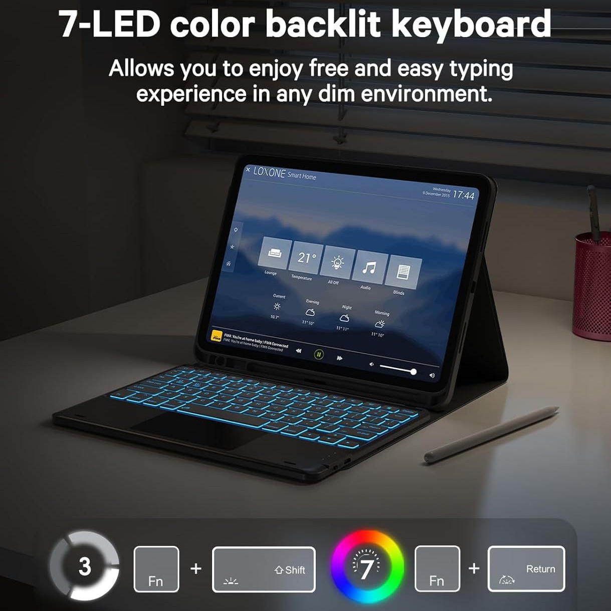 Suitable for iPad 11Th Generation Touch Backlit Bluetooth Keyboard Set Apple A16 Keyboard and Mouse Set with Touch Screen Pen 10Th Generation