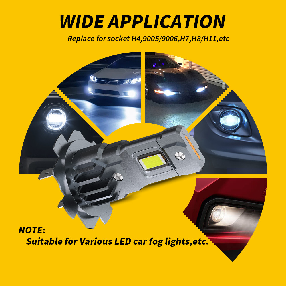 Cross-border hot new LED bulb in-line H7/9005/9006/H11 car LED headlight modification