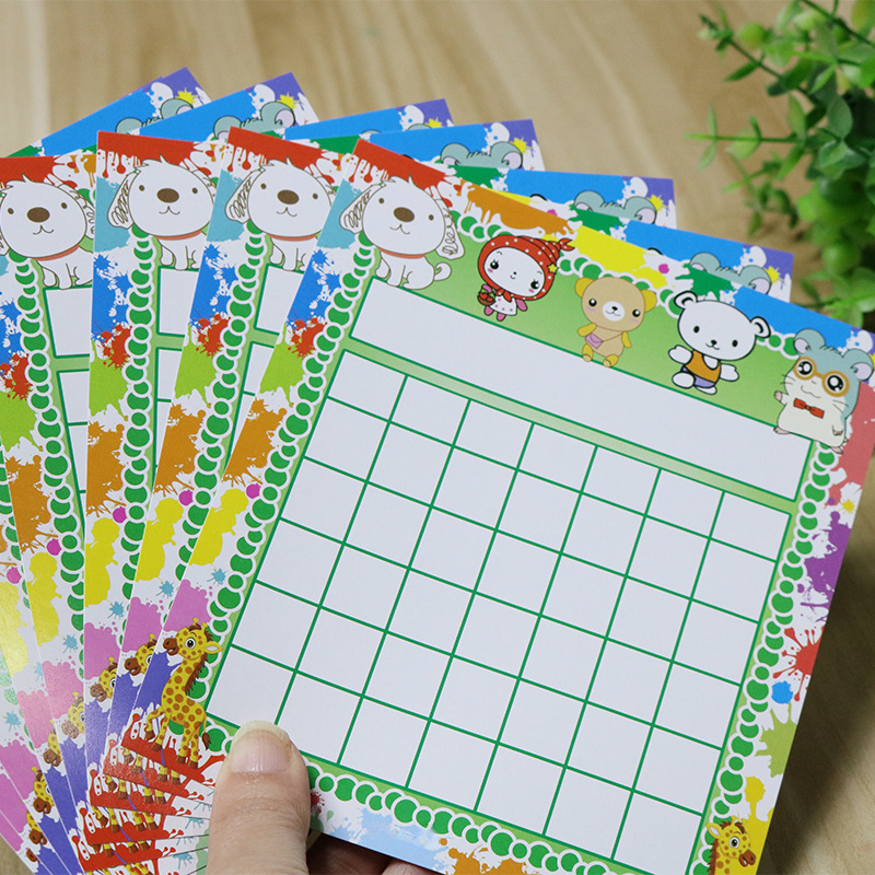 Wholesale Customized Amazon Cross-border Student Classroom Incentive Chart Children's Sticker Chart Classroom Teaching Incentive Table
