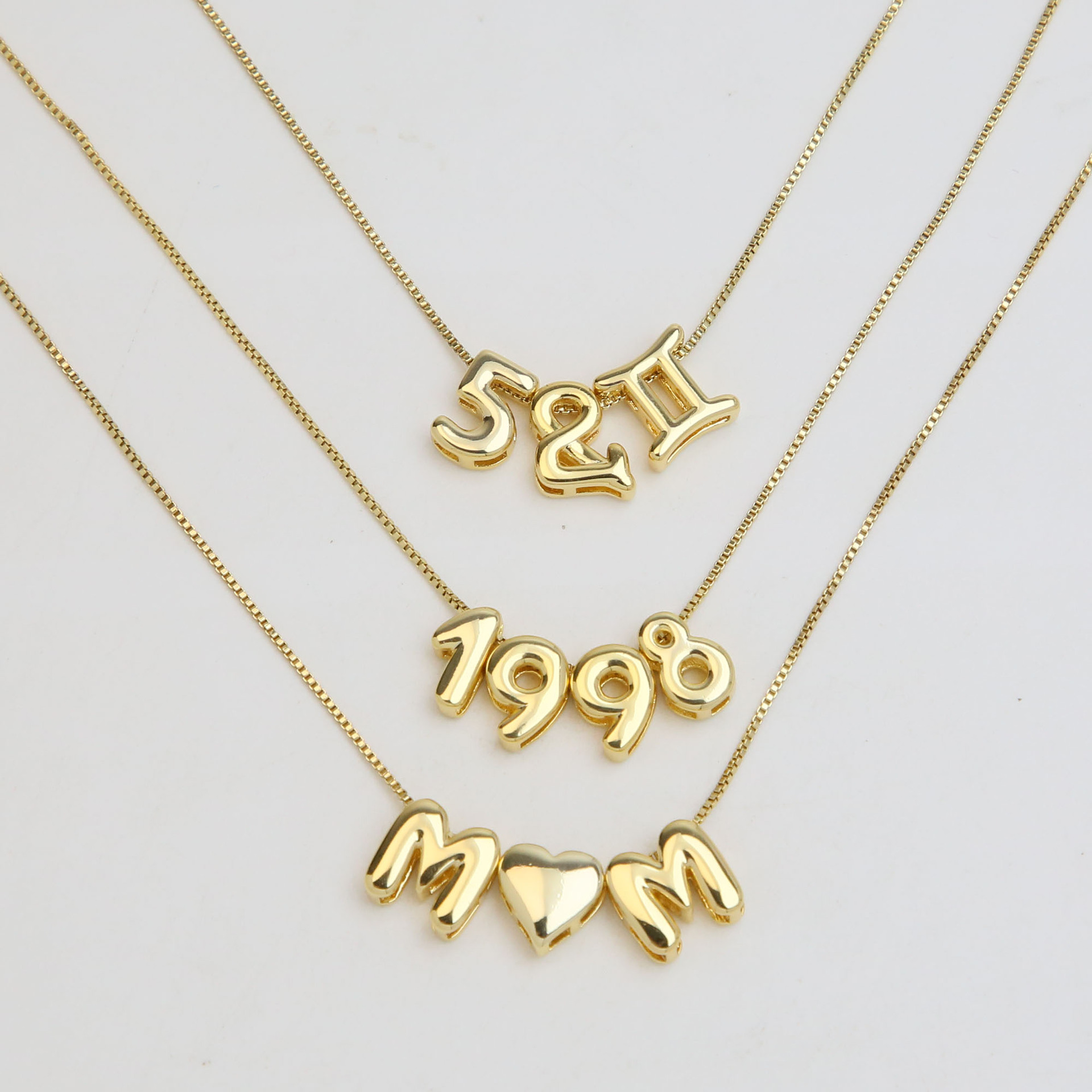 Взрыв на Amazon кулон из золота 18K латунь глазурь пузырь воздушный шар diy26 кулон с английской буквой