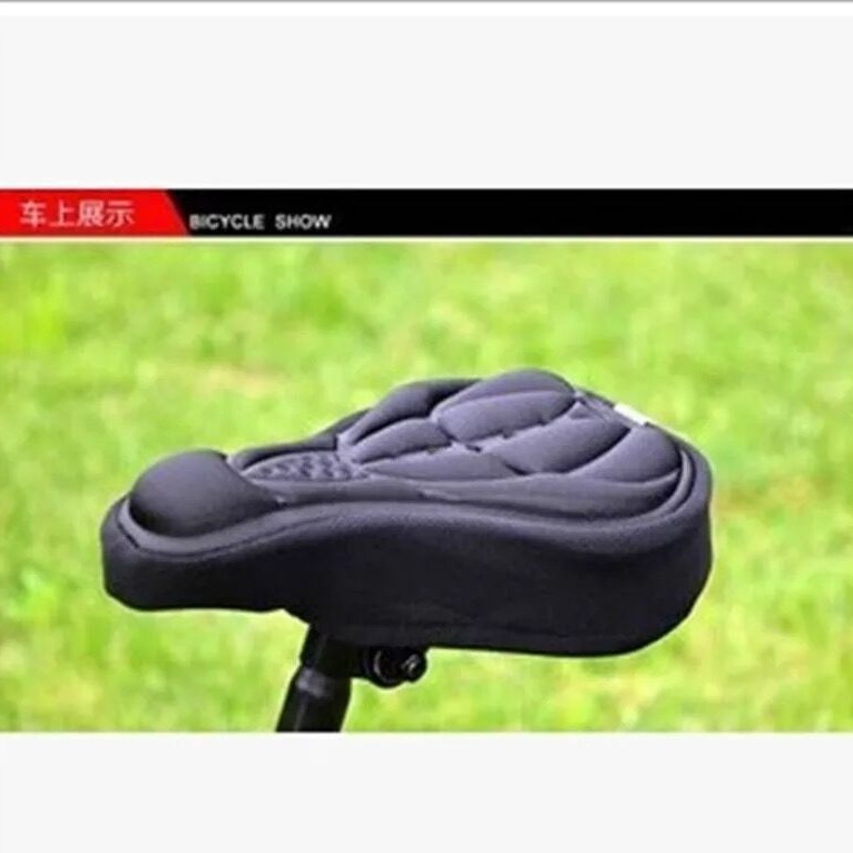 Mountain Bike 3D Cushion Cover Bicycle Cushion Bicycle Thickened Silicone Sponge Cushion Soft Saddle Equipment Accessories Seat Cover