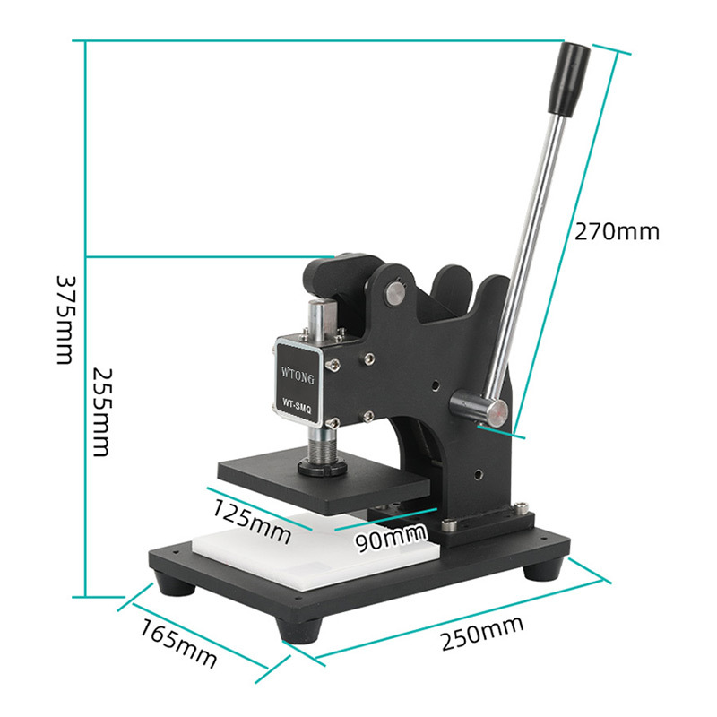 Wentong WT-SMQ small manual die cutting machine leather paper shape knife die cutting machine factory direct postage