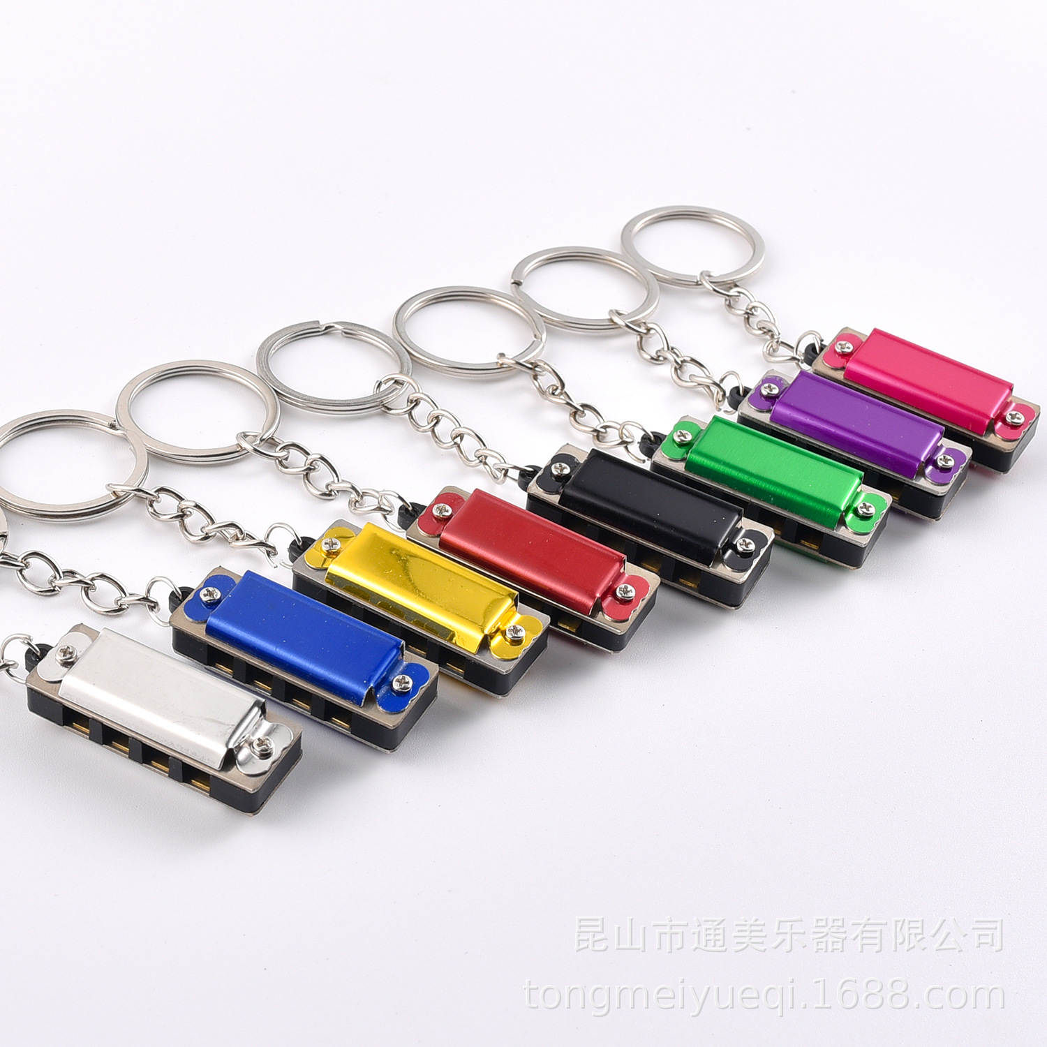 Keychain small harmonica key ring harmonica children harmonica stall gift small harmonica accessories
