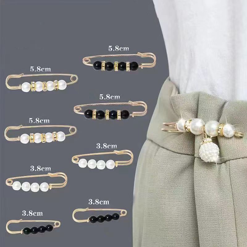 Waist pin accessories fixed clothes waist correction artifact anti-exposure brooch women's pants button waist pin