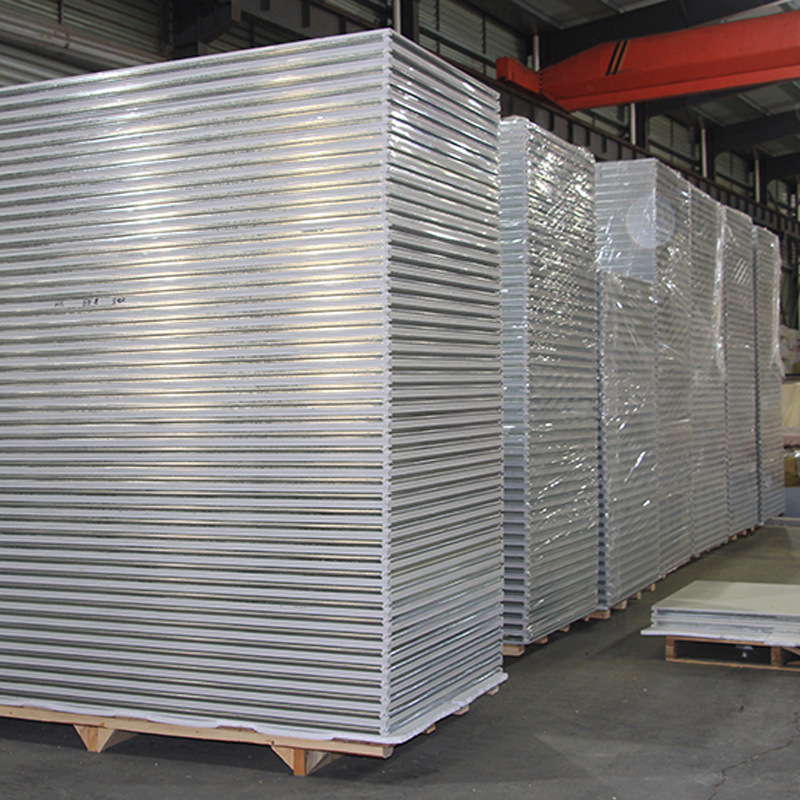 Handmade rock wool color steel plate dust-free workshop purification board fireproof glass magnesium board insulation board color steel sandwich board customization