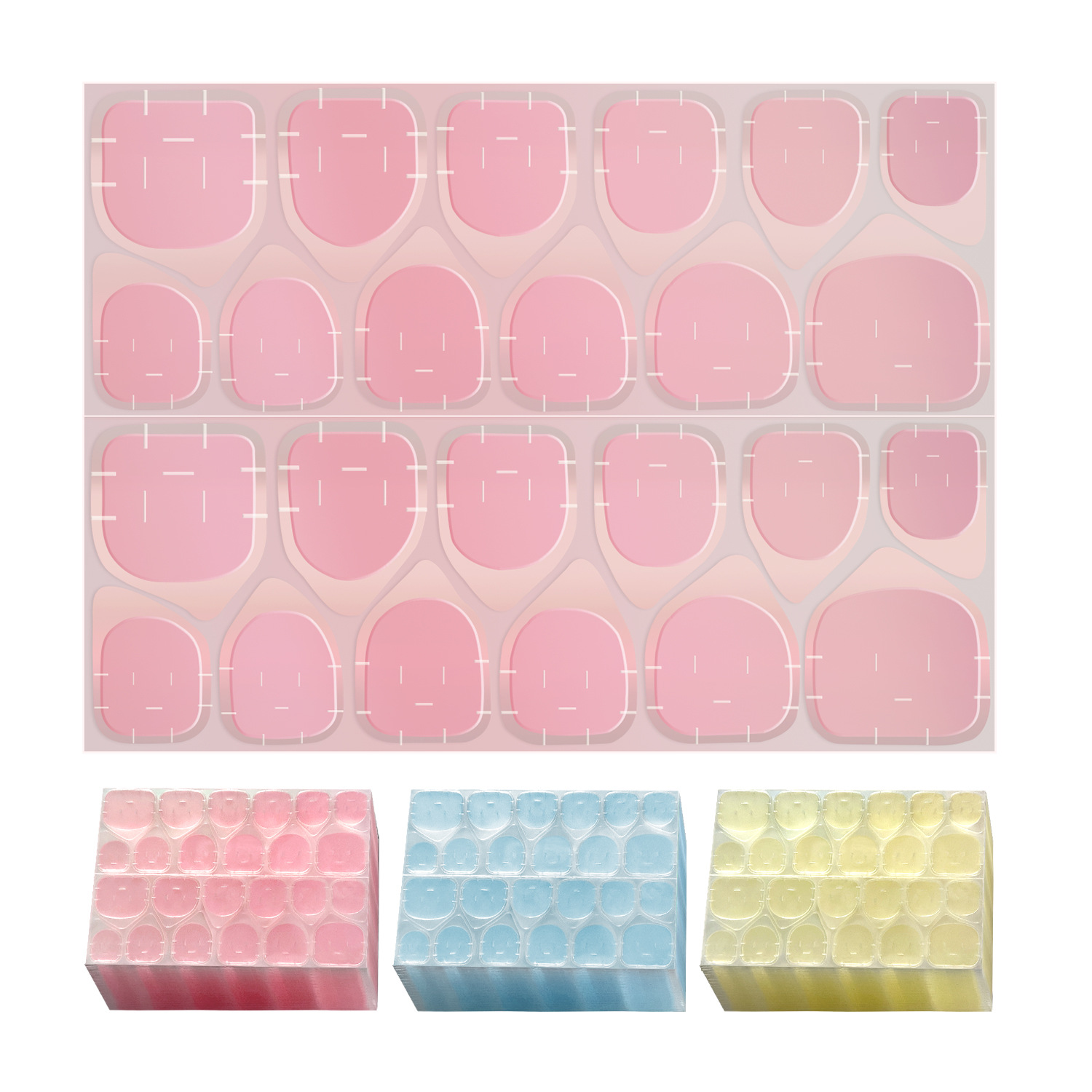 Yaojia Said That the Source Manufacturer of Wearable Nail Gel Is the Jelly Glue, Which Is Extremely Sticky, Waterproof, Ultra-Thin Nail Stickers, Double-Sided Adhesive Stickers, Transparent and Enlarged