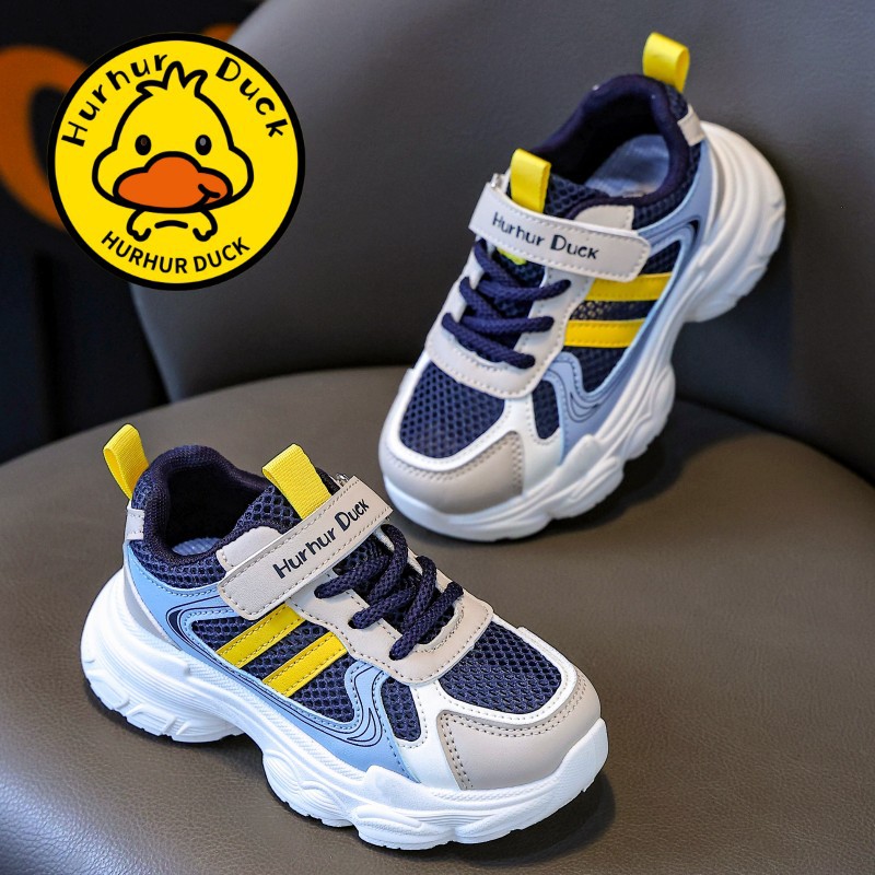 Girls' Sports Shoes 2025 Spring New Kidsren's Shoes Summer Boys' Breathable Mesh Medium and Large Kidsren's Dad's Mesh Shoes