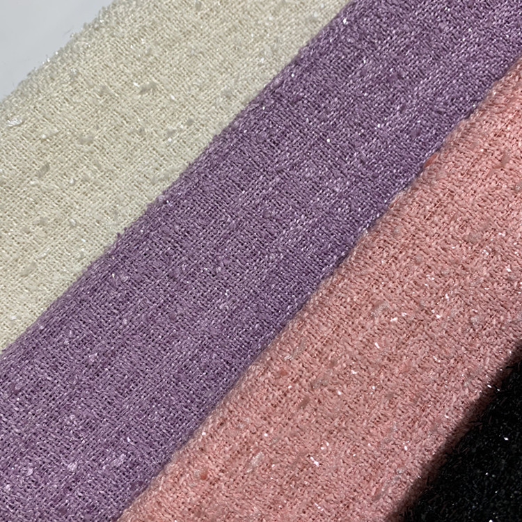 Factory direct sale of new Xiangfeng fabric bright silk plain tweed spring and summer fashion fabric spot wholesale
