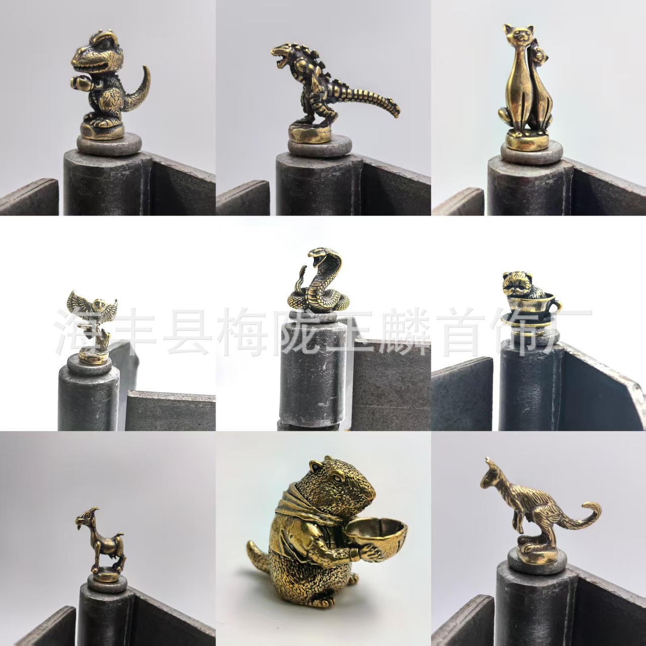 Micro-landscape Simulation Animal Small Ornaments on Cross-border New Hinge Brass Crafts Ornaments Home Ornaments