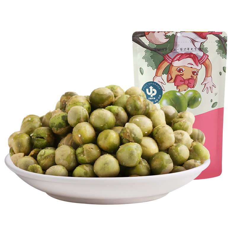 [Three Squirrels, Garlic and Sweet Peas 205g] Garlic Flavor Fried Goods Dormitory Snacks Snacks Daily Nuts