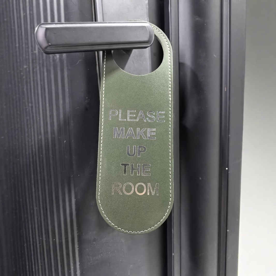 Дверной знак для кросс-бордерного использования на английском, пожалуйста, не беспокойте, кожаный, для офиса, конференц-зала