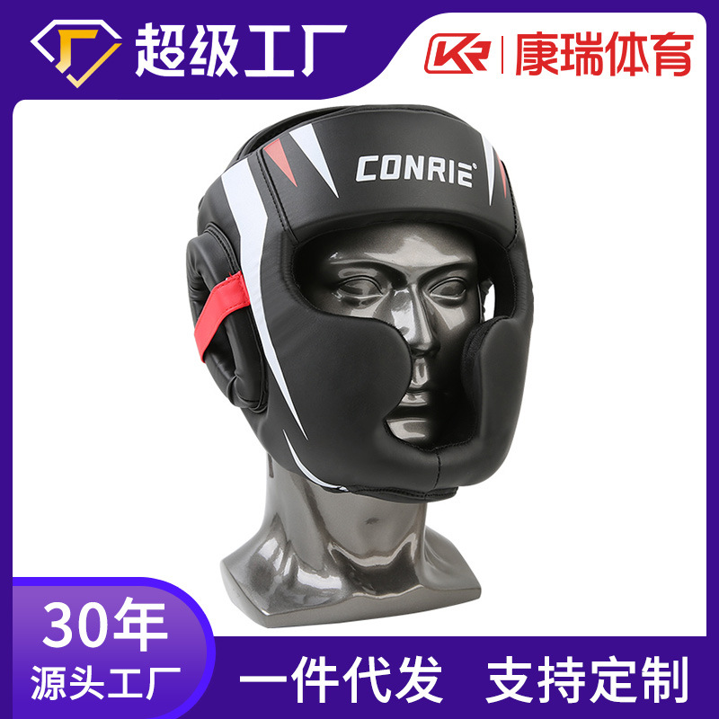 Защитный шлем для бокса Kang Rui для тренировок, защитная маска для соревнований по Санда