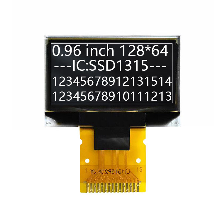 0.96 inch OLED ssd1315 SPI welding 15PIN display 128*64 LCD screen monochrome