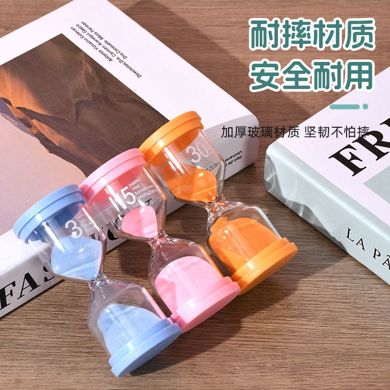 Macaron Time Hourglass Timer Learning Time Quicksand Bottle 3/5/30/60 Minutes Creative Ornament Jiuzhou