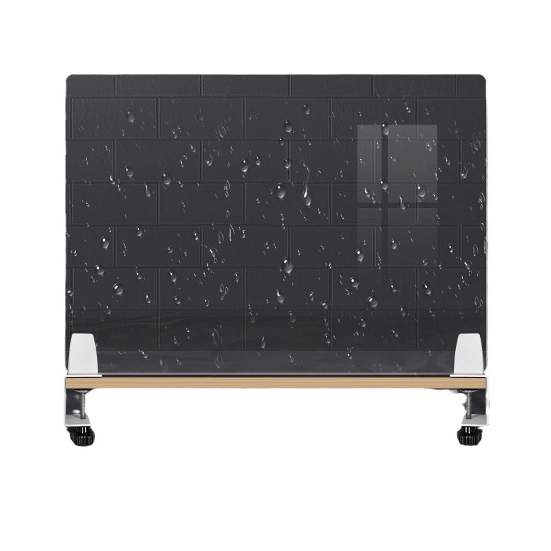 Office Desktop Baffle Air Conditioner Windshield Office Screen Partition Transparent Frosted Partition Hole-free and Height-added Partition
