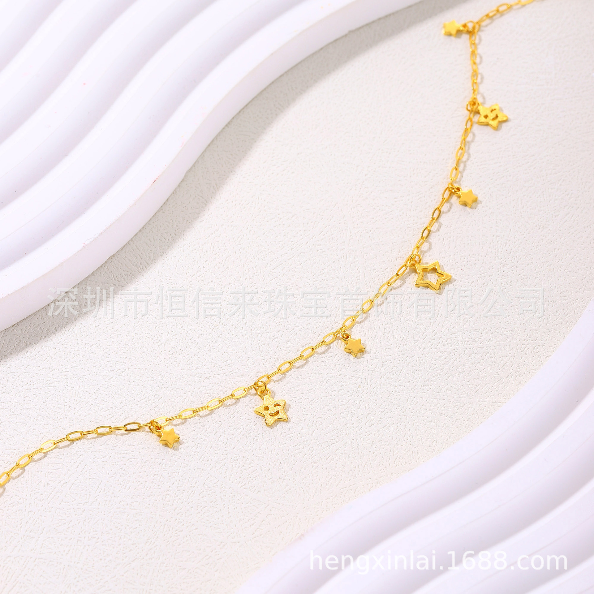 Seiko Gold Anklet Design and Manufacturing Pure Gold 999 Anklet Processing 24K Real Gold Anklet Design and Manufacturing
