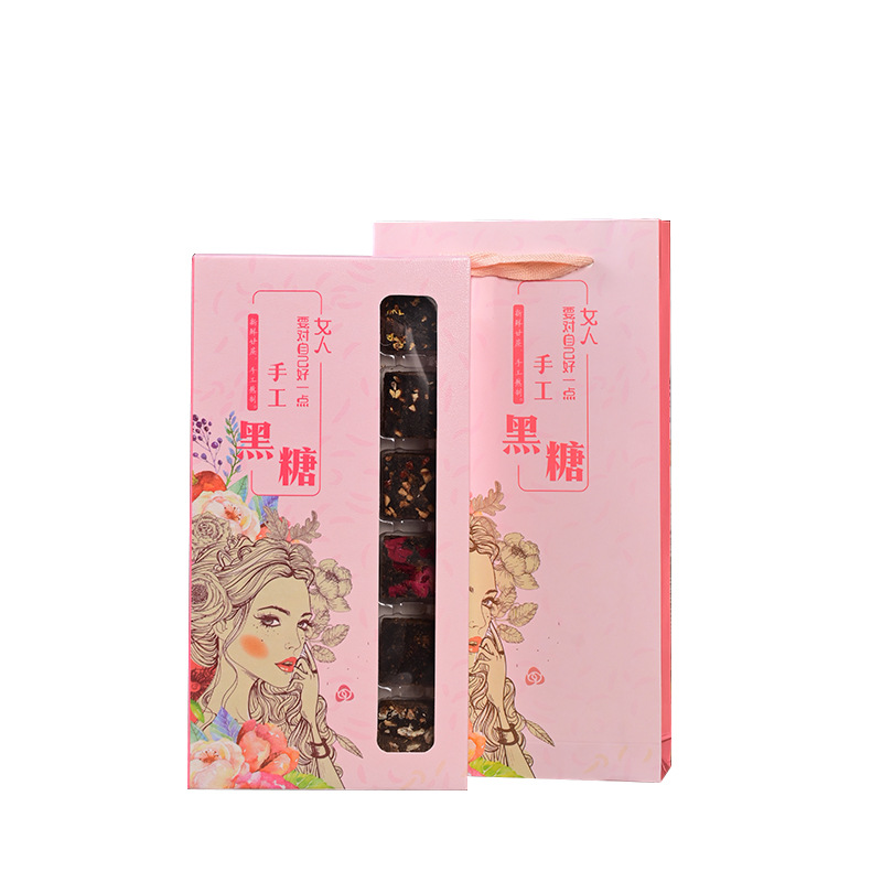 Black sugar black sugar gift box rose sugar Yunnan black sugar gift box rose sugar hand-made a generation of hair
