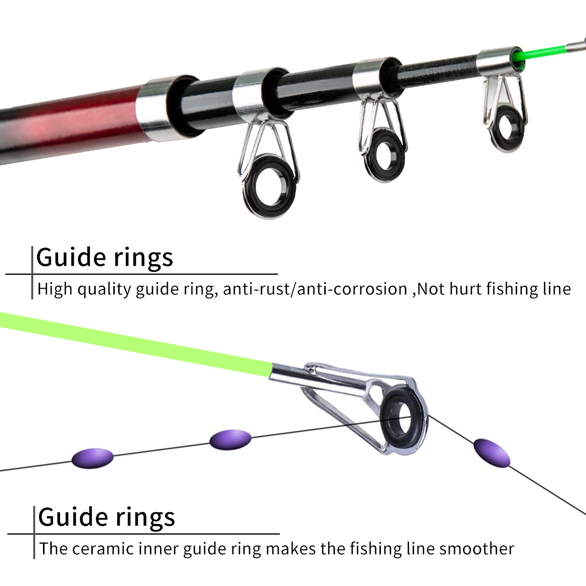 Cross-border children's fishing rod wheel Luya suit throwing rod 1.8m sea pole soft bait net full set of fishing gear AliExpress wholesale