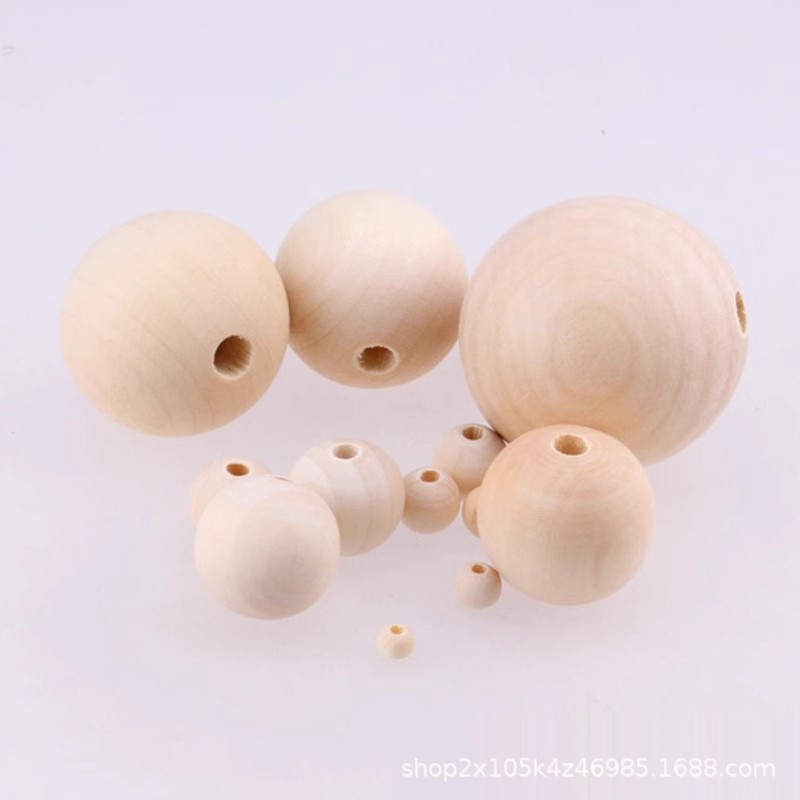 in stock factory direct log color lotus wood beads perforated DIY jewelry accessories handmade beaded accessories loose beads Jane