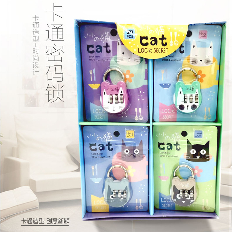 Factory Direct Metal Combination Lock for Bags, Colorful Combination Padlock for Luggage, Gym Lockers, and Cabinet Doors with Lock