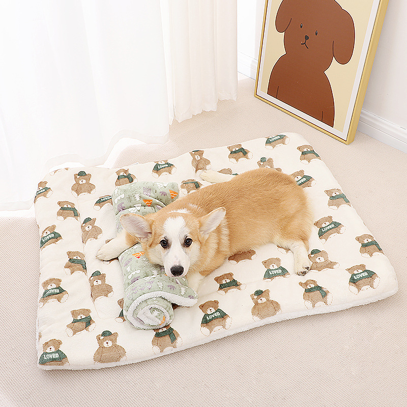 Manufacturer Wholesale Thickened Pet Mats for Autumn and Winter, Warm Cat and Dog Mats, Non-Slip Blankets and Cushions