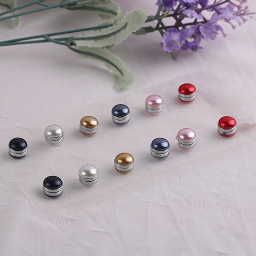 Cross-Border Popular Bread Pearl Silk Scarf Buckle Jewelry Elegant Multi-Color Magnetic Buckle High-End Dual-Purpose Light Luxury Women's Accessories