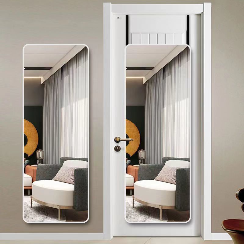 Door Hanging Mirror Door Rear Full-length Mirror Hanging Door Dressed Mirror Fitting Mirror Wall Hanging Wall-mounted Detachable Home Dormitory