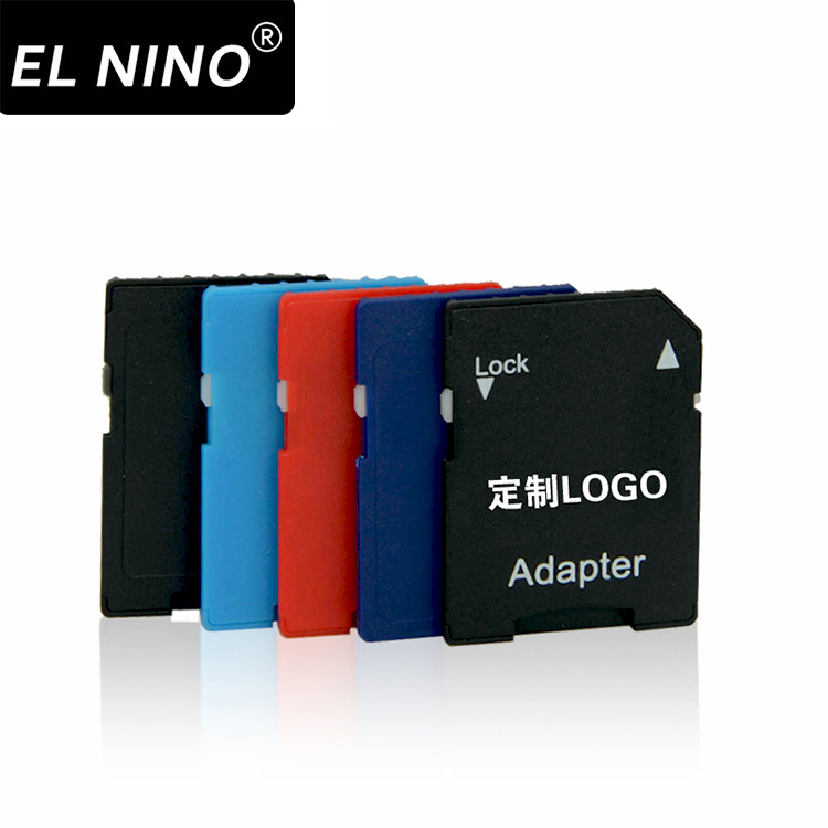 Factory Direct Sales Tf to Sd Card Sleeve Sd Card Sleeve with Printed Logo Memory Card Sleeve 802/802A