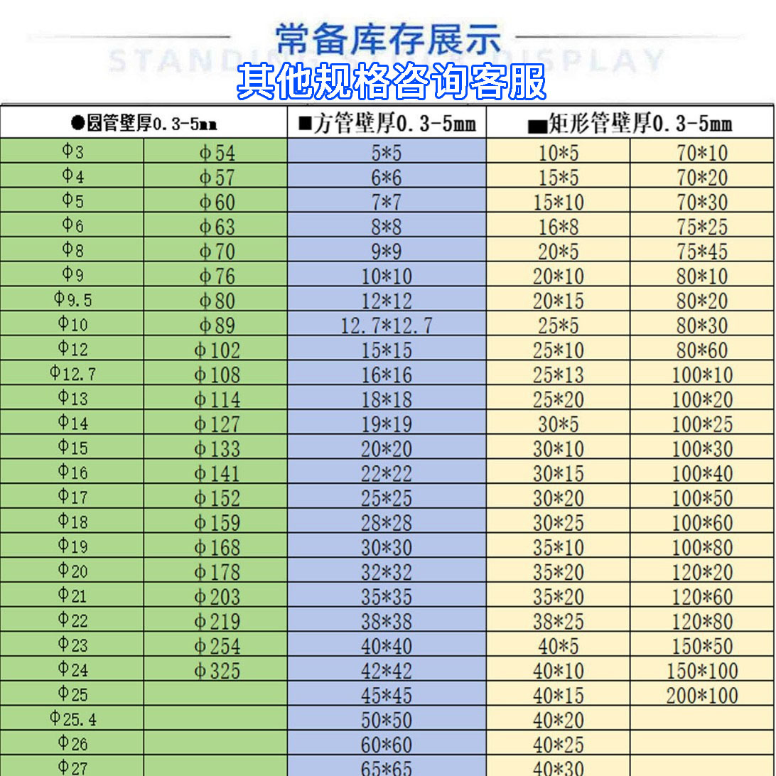 304 Stainless Steel Square Tube Thin-Walled Stainless Steel Rectangular Tube 201 Square Tube Industrial Tube Seamless Tube Decorative Tube Steel Tube