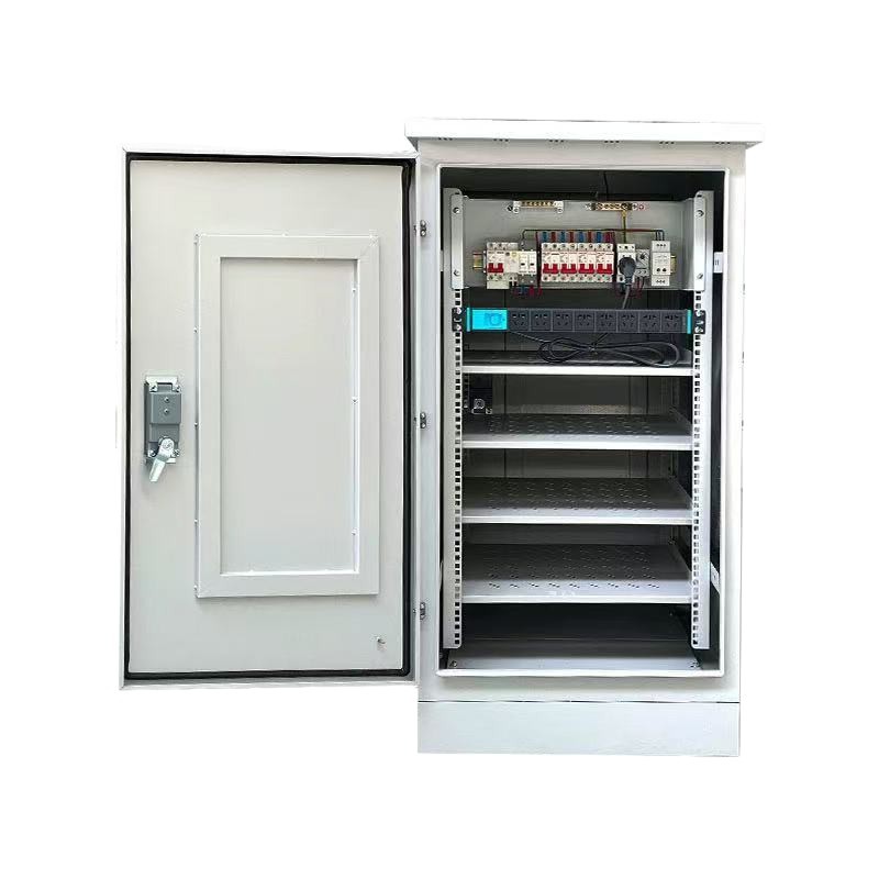 304 Stainless Steel Monitoring Network Cabinet Floor-Standing 24U Equipment Box Traffic Switch Weak Current Cabinet Dustproof and Waterproof