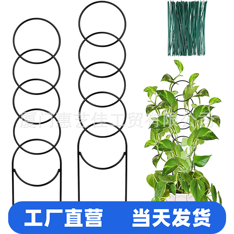 Новинка для уличных растений, подставка для горшечных растений, каркас для вьющихся растений из кованого железа, опора для роз