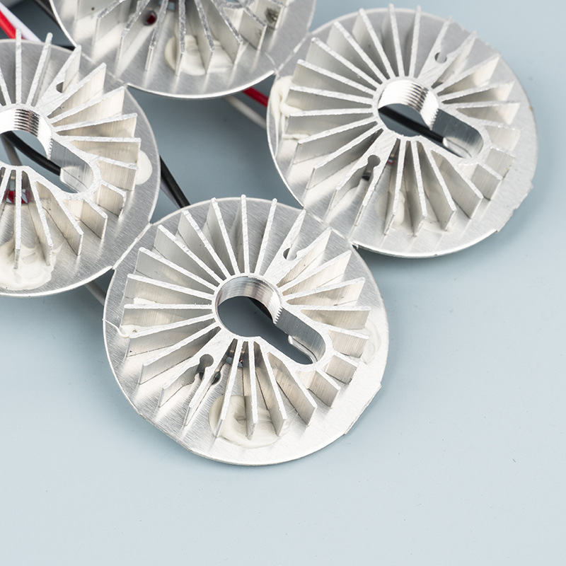 LED sunflower radiator M10 tooth rod nut car aluminum light source heat sink gear heat sink accessories