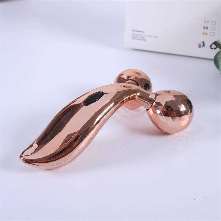 Cross-Border V-Face Instrument 3D Microcurrent Lifting Facial Roller Massager V-Face Tool Face Lifter Facial Massager