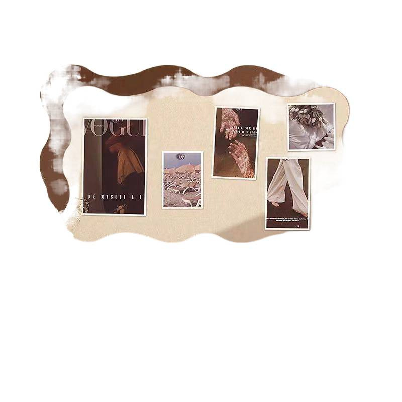 Felt Board Wall Sticker Photo Wall Self-Adhesive Punch-Free Background Wall Display Board Bedroom Message Board Living Room Decor